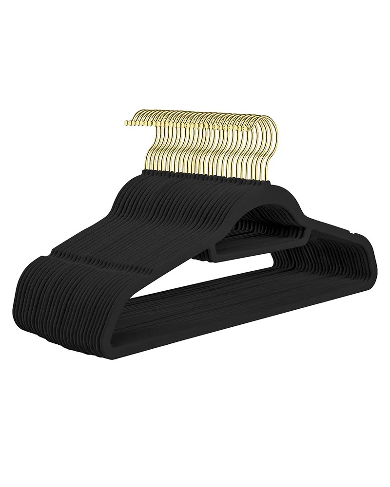 Wieszaki na koszule antypoślizgowe Wieszaki na koszule antypoślizgowe czarne