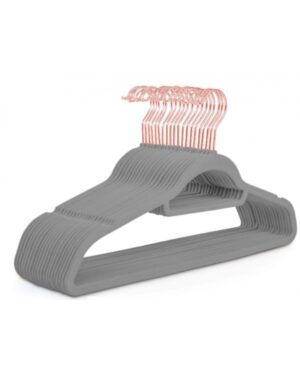 Wieszaki na koszule antypoślizgowe szare