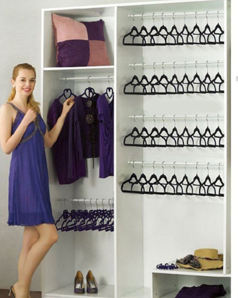 Wieszaki na koszule antypoślizgowe (7) Wieszaki na koszule antypoślizgowe 8+2 GRATIS!