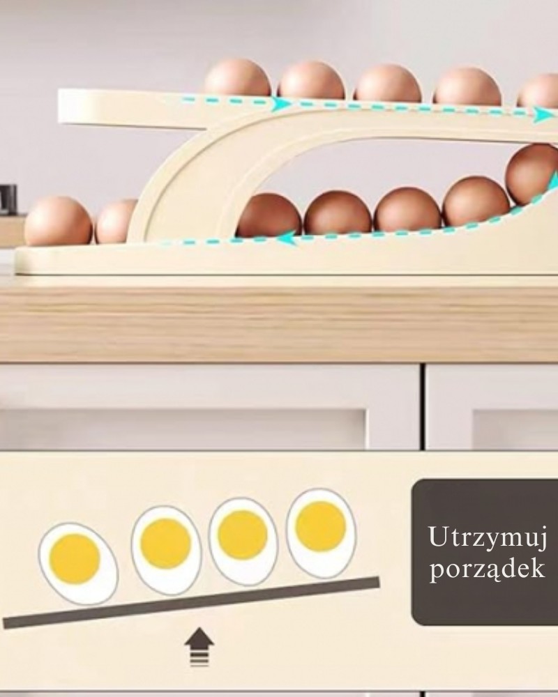 Pojemnik do przechowywania jajek dwupoziomowy automatyczny Sposób użycia pojemnika na jajka