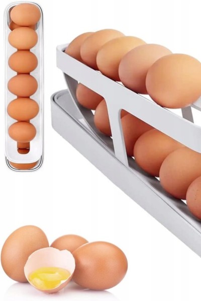 Pojemnik do przechowywania jajek dwupoziomowy automatyczny