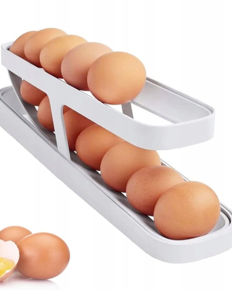 Pojemnik do przechowywania jajek dwupoziomowy automatyczny Pojemnik do przechowywania jajek dwupoziomowy automatyczny