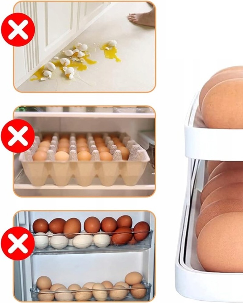 Pojemnik do przechowywania jajek dwupoziomowy automatyczny Pojemnik do przechowywania jajek dwupoziomowy automatyczny
