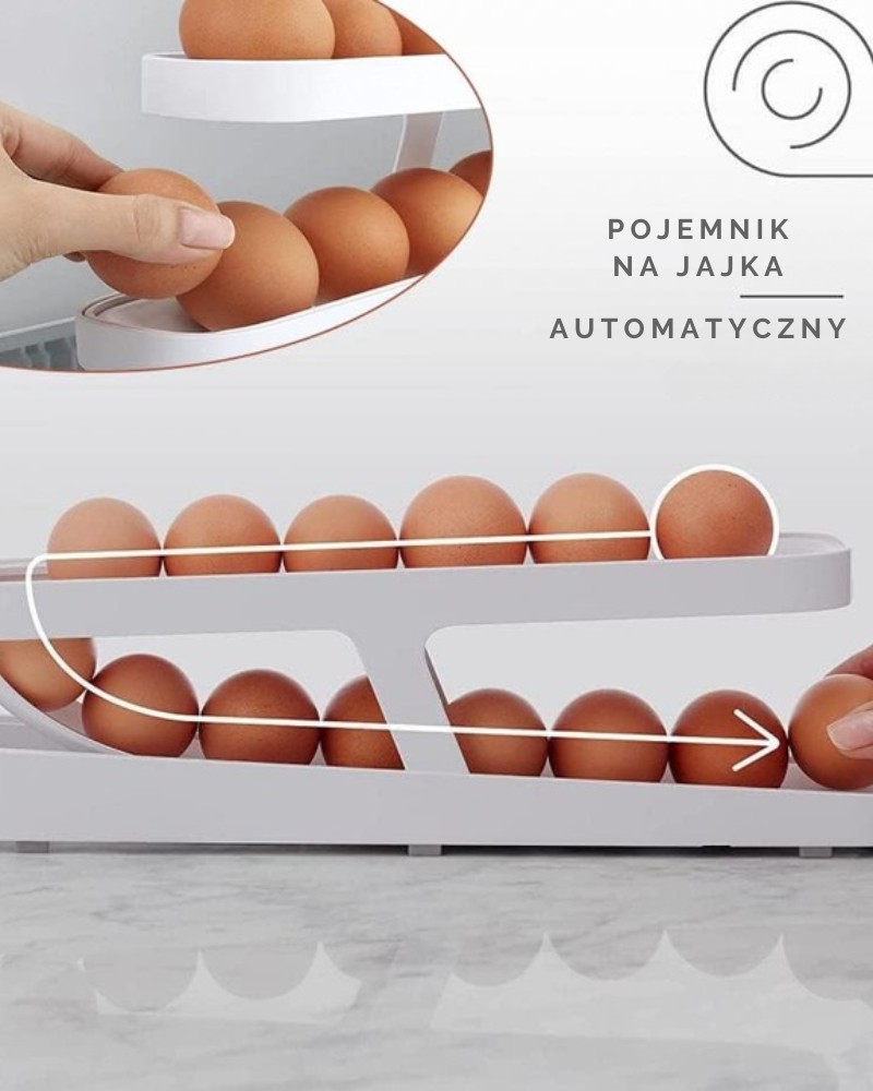 Pojemnik do przechowywania jajek dwupoziomowy automatyczny Sposób użycia pojemnika na jajka