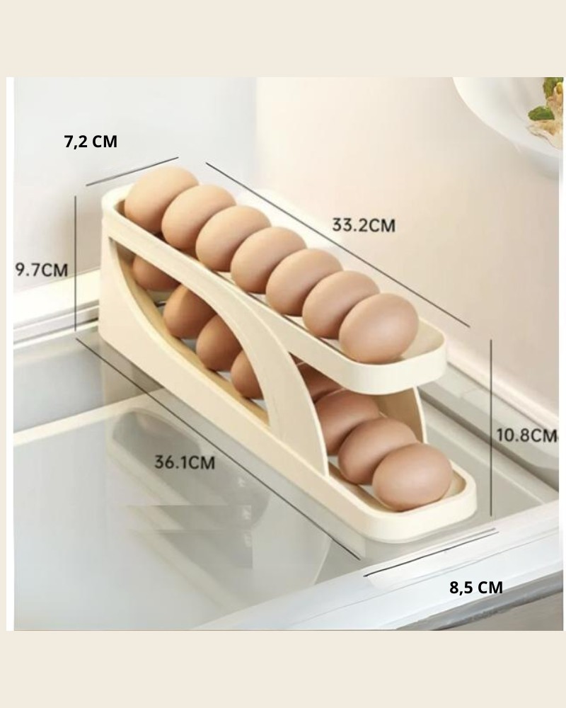 Pojemnik do przechowywania jajek dwupoziomowy automatyczny Pojemnik do przechowywania jajek dwupoziomowy automatyczny wymiary