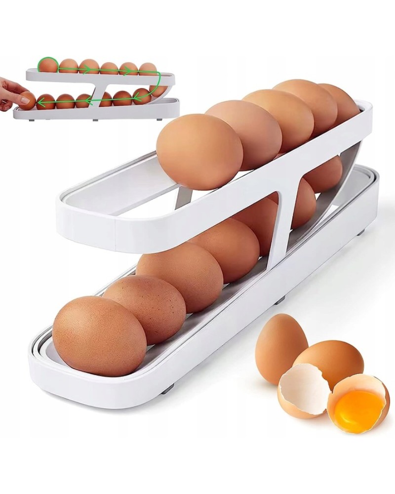 Pojemnik do przechowywania jajek dwupoziomowy automatyczny Pojemnik do przechowywania jajek dwupoziomowy automatyczny