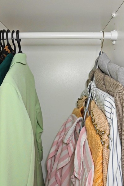 Wieszak na koszule metalowy składany 6w1