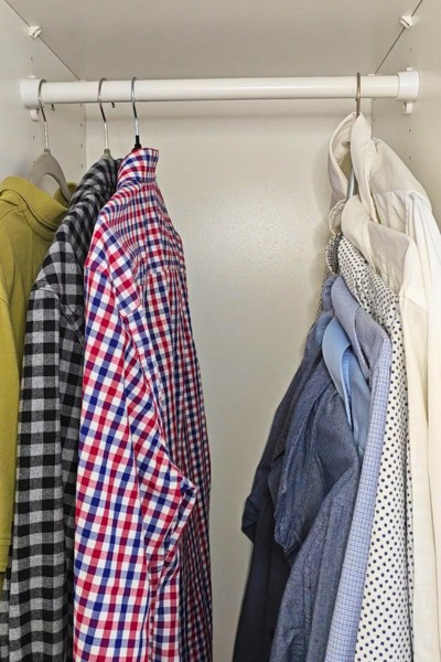 Wieszak na koszule metalowy składany 6w1