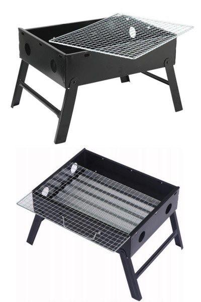 Grill turystyczny przenośny składany walizka węglowy