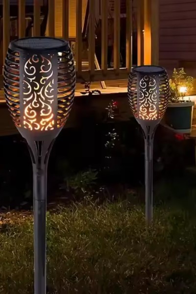 Lampa LED solarna płomień