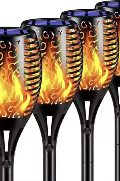 Lampa LED solarna płomień