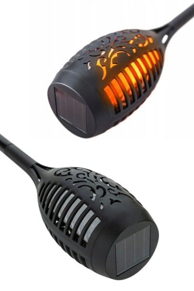Lampa LED solarna płomień
