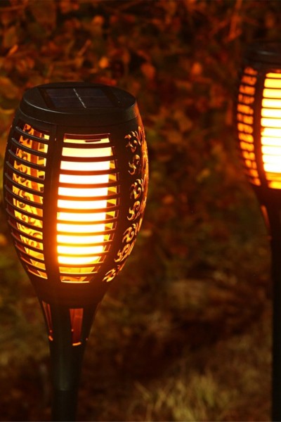 Lampa LED solarna płomień