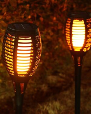 Lampa LED solarna płomień