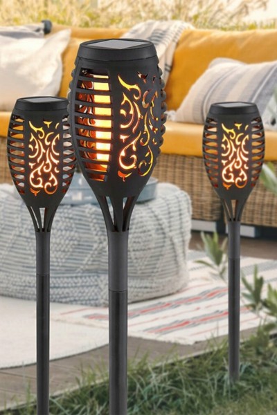 Lampa LED solarna płomień