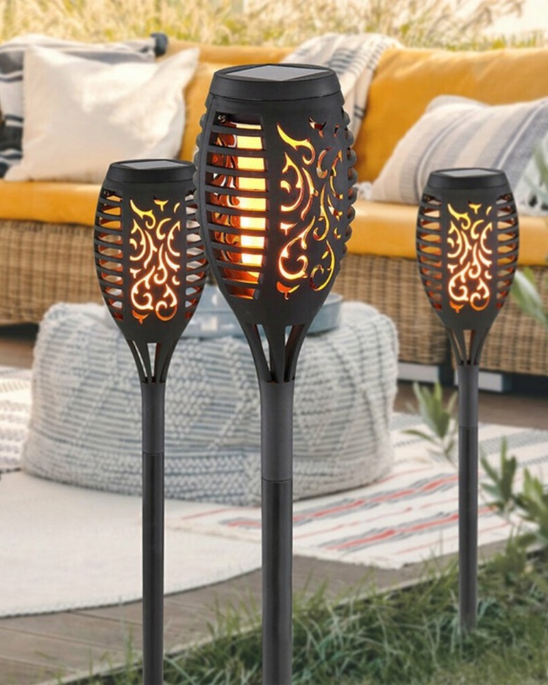 Lampa LED solarna płomień Lampa LED solarna płomień