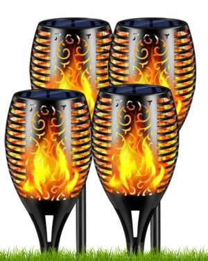 Lampa LED solarna płomień