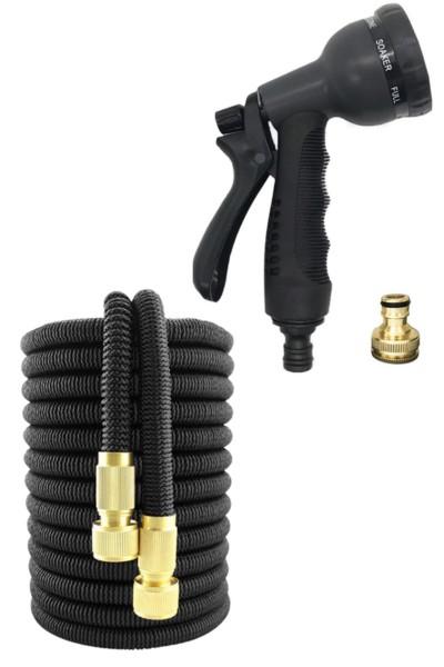 Wąż ogrodowy rozciągliwy 15m złączki pistolet hak