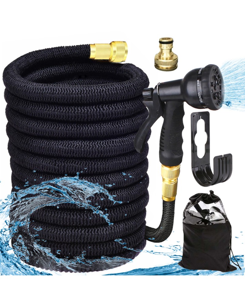 Wąż ogrodowy rozciągliwy 15m złączki pistolet hak