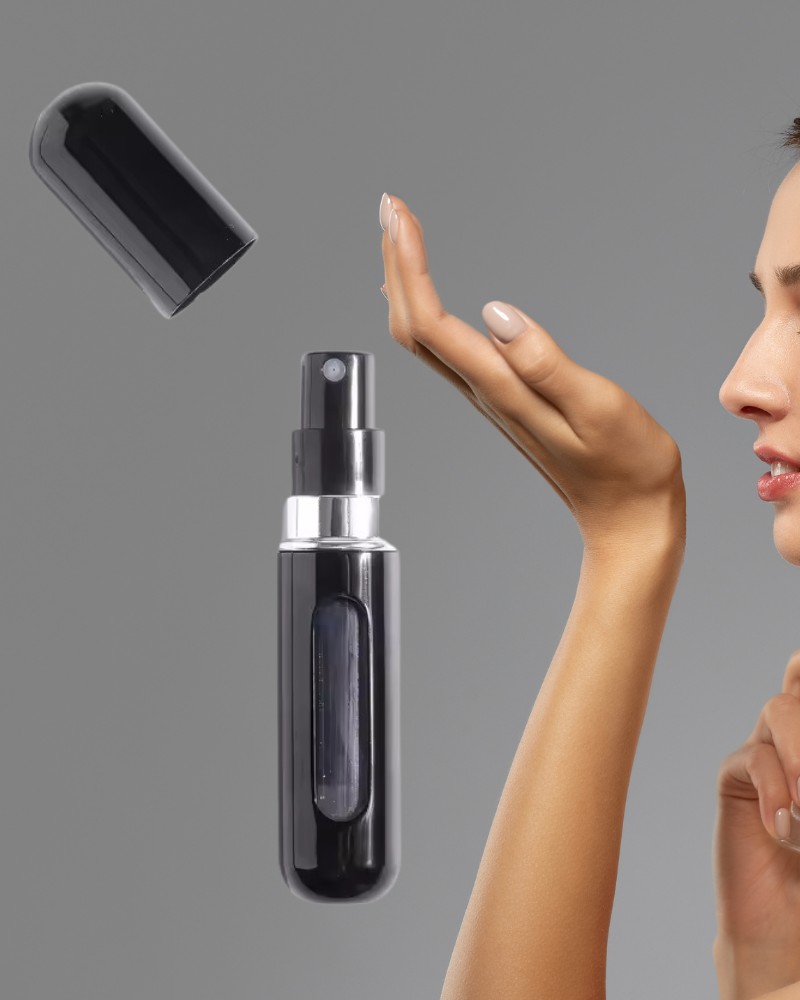 Atomizer do perfum podróżny kieszonkowy 5ml czarny