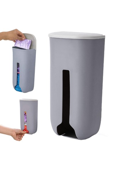 Pojemnik na reklamówki siatki torby organizer na worki kuchenny na ścianę