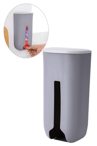 Pojemnik na reklamówki siatki torby organizer na worki kuchenny na ścianę