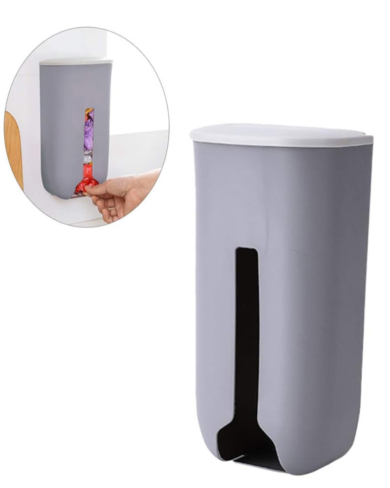 Pojemnik na reklamówki siatki torby organizer na worki kuchenny na ścianę