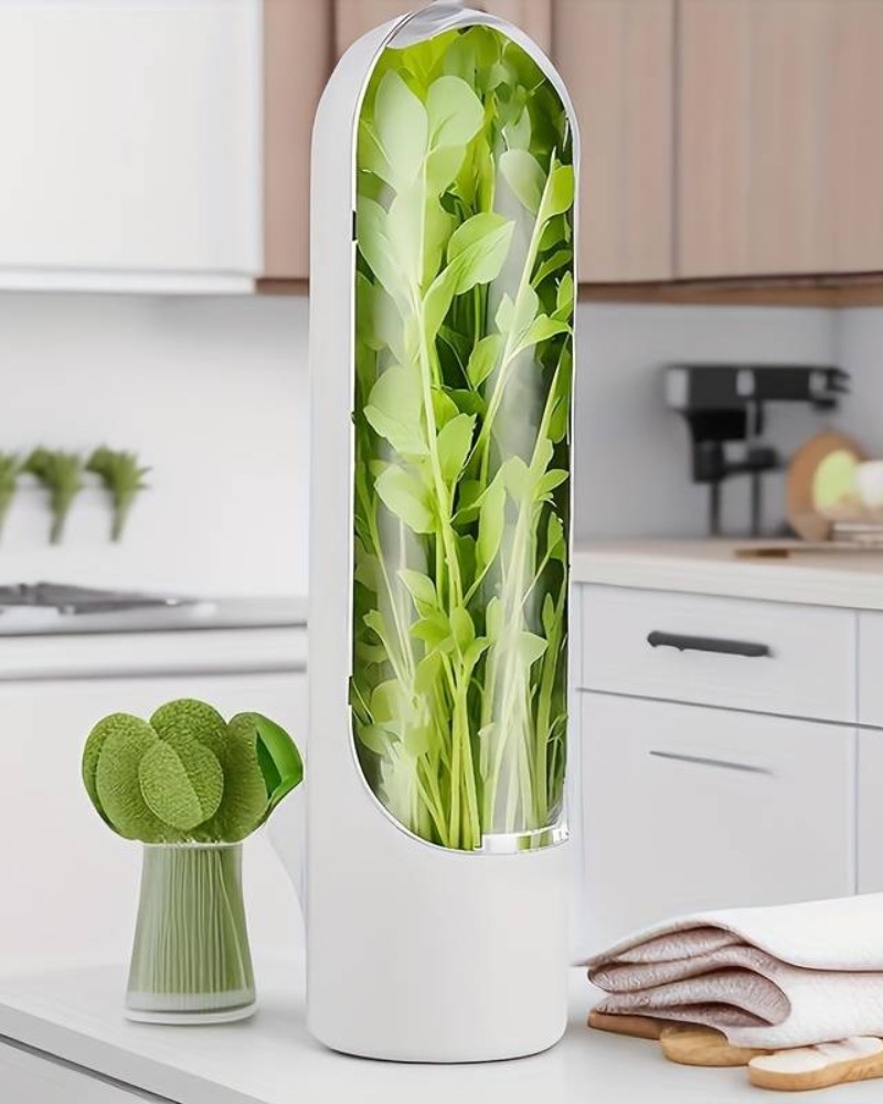 Pojemnik organizer Herb Keeper na zioła warzywa mini szklarnia (11) Pojemnik organizer Herb Keeper na zioła warzywa mini szklarnia