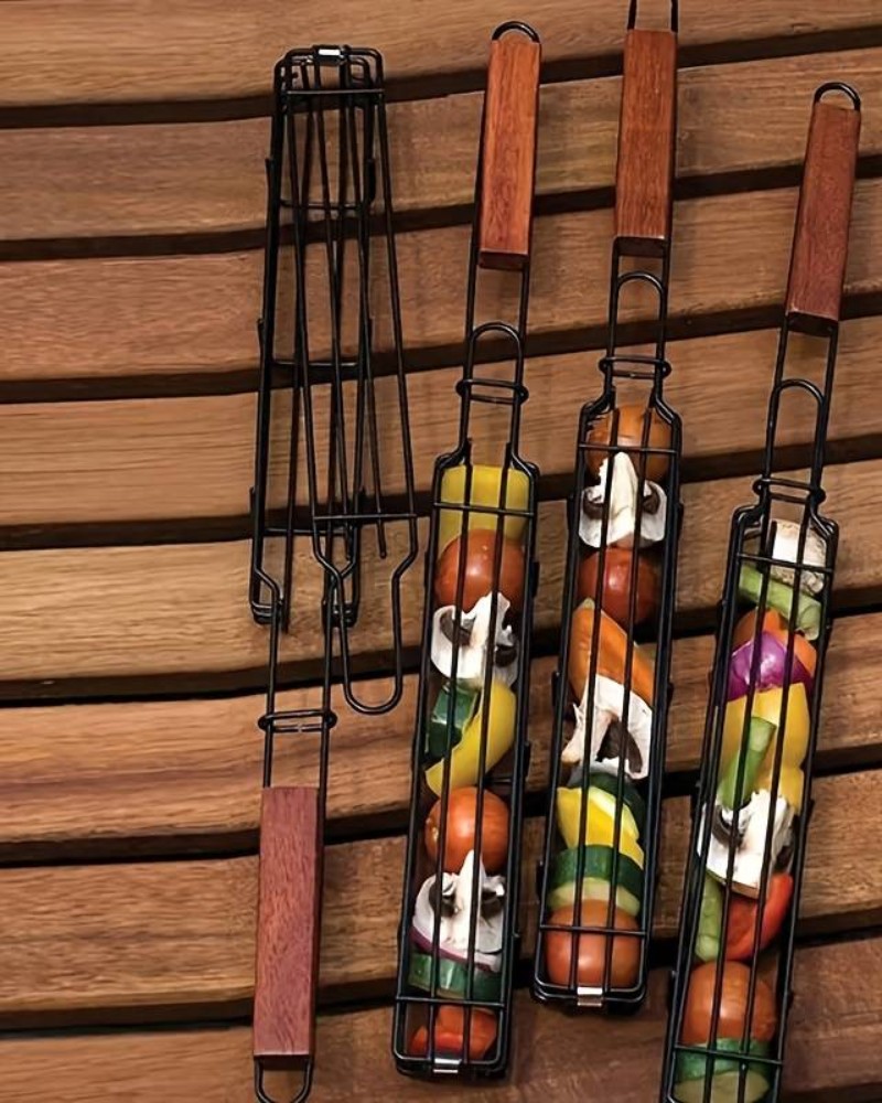 GRILL PRO Kosz do grillowania warzyw, mięs, szaszłyków stalowy 49cm