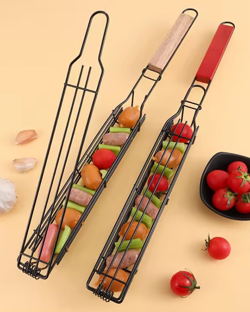 GRILL PRO Kosz do grillowania warzyw, mięs, szaszłyków stalowy 49cm