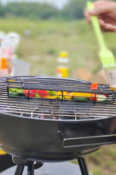 GRILL PRO Kosz do grillowania warzyw, mięs, szaszłyków stalowy 49cm