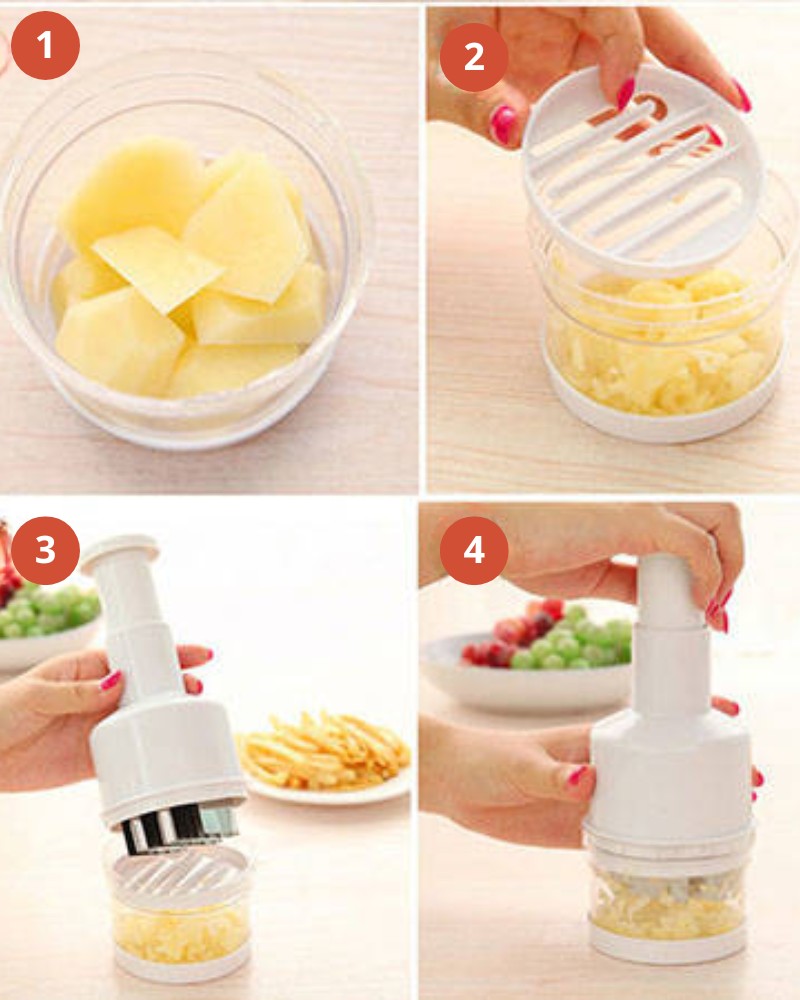 Siekacz szatkownica do cebuli warzyw czosnku obrotowa