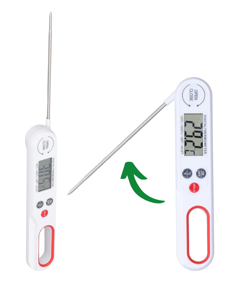 Termometr kuchenny do gotowania mięsa lcd 300°c