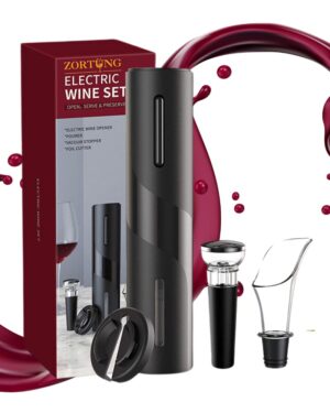 Elektryczny korkociąg automatyczny otwieracz do wina zestaw 4w1 Elektryczny korkociąg automatyczny otwieracz do wina zestaw 4w1