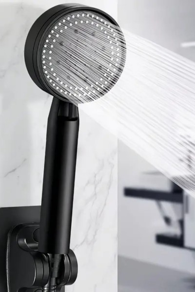 Słuchawka prysznicowa ShowerPro 2 czarna 5 funkcji natrysku