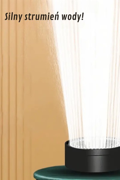 Słuchawka prysznicowa ShowerPro 2 czarna 5 funkcji natrysku