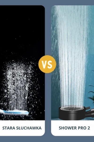 Słuchawka prysznicowa ShowerPro 2 czarna 5 funkcji natrysku