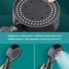 Słuchawka prysznicowa ShowerPro 2 czarna zestaw z wężem 5 funkcji natrysku