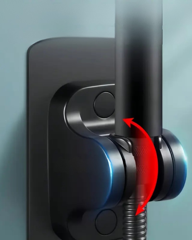 Słuchawka prysznicowa ShowerPro 2 czarna zestaw z wężem 5 funkcji natrysku