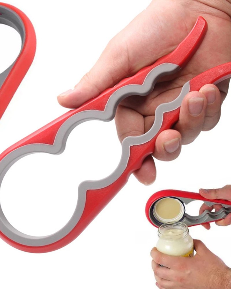 Otwieracz do słoików butelek nakrętek uniwersalny 4w1 Otwieracz do słoików butelek nakrętek uniwersalny 4w1