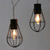 Lampki ogrodowe solarne żarówki girlanda loft 10LED Lampki ogrodowe solarne żarówki girlanda loft 10LED