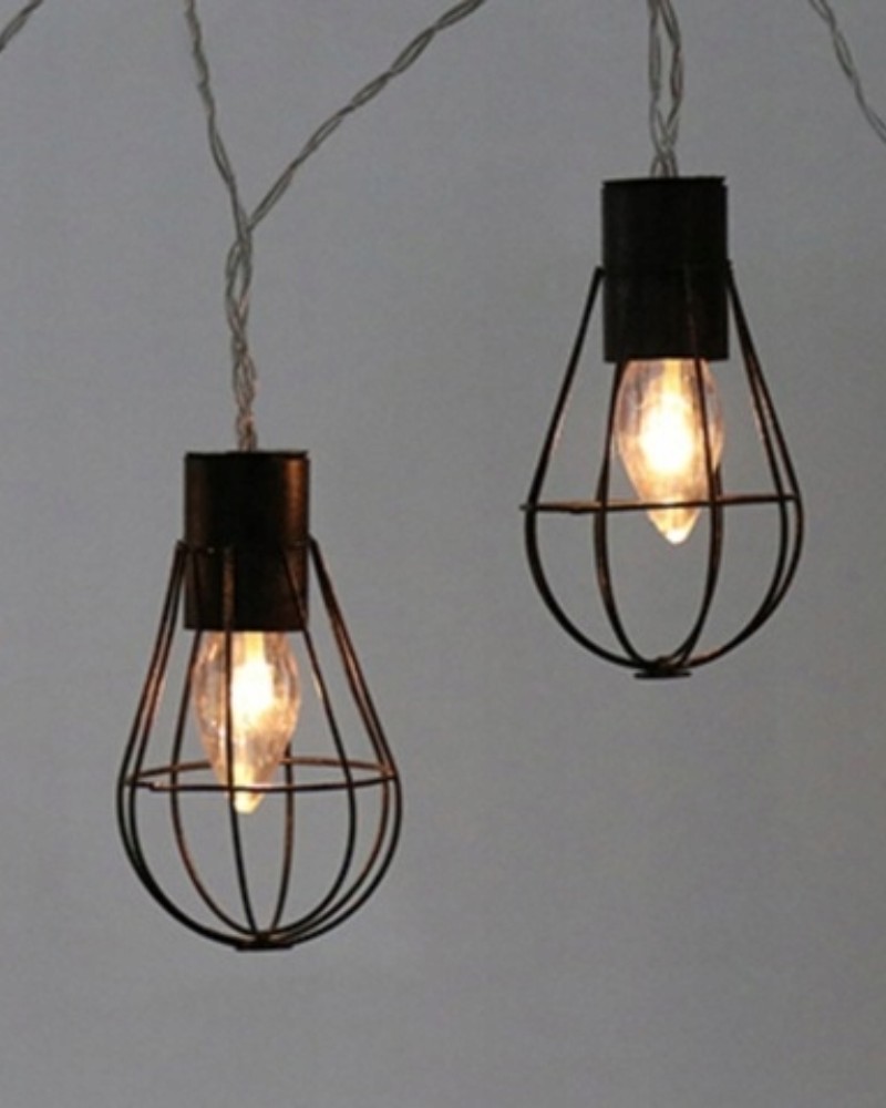 Lampki ogrodowe solarne żarówki girlanda loft 10LED Lampki ogrodowe solarne żarówki girlanda loft 10LED