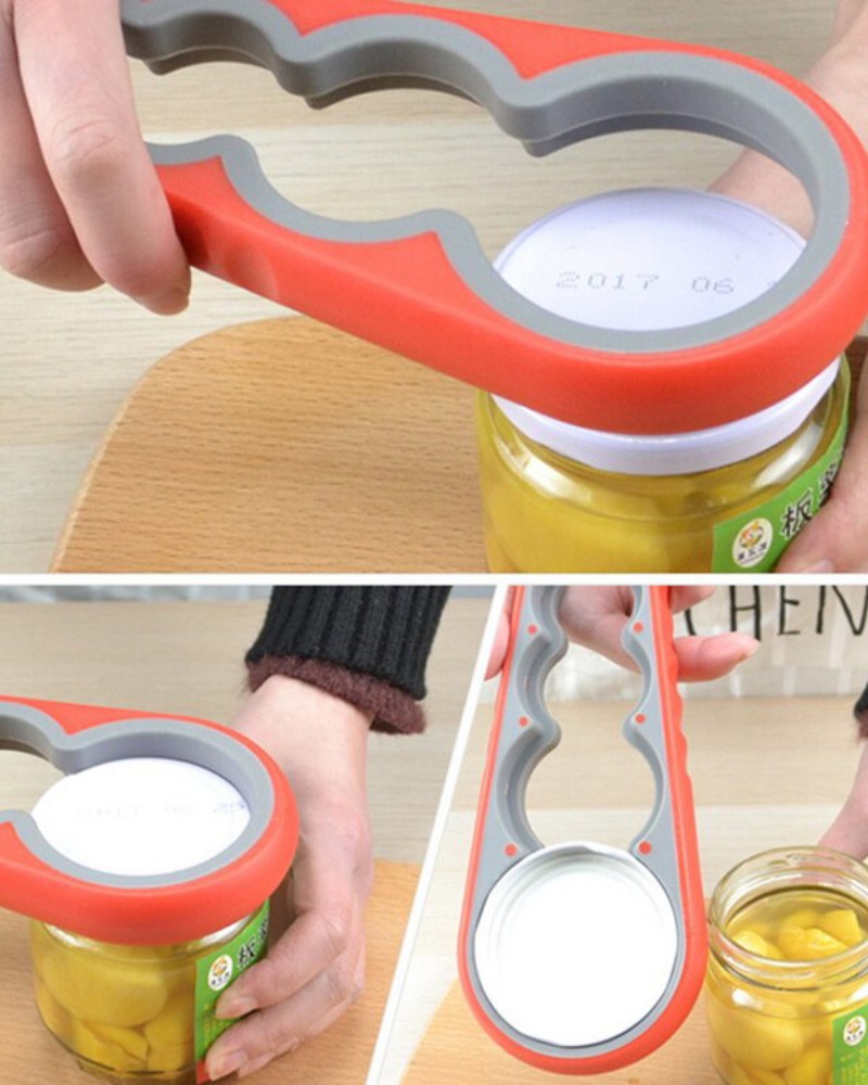 Otwieracz do słoików butelek nakrętek uniwersalny 4w1 Otwieracz do słoików butelek nakrętek uniwersalny 4w1