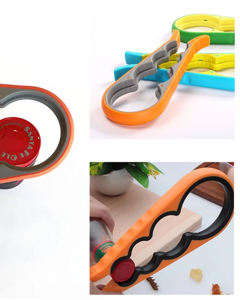 Otwieracz do słoików butelek nakrętek uniwersalny 4w1 Otwieracz do słoików butelek nakrętek uniwersalny 4w1