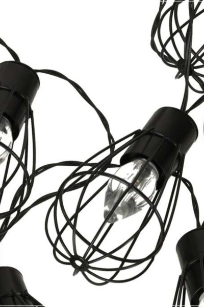 Lampki ogrodowe solarne żarówki girlanda loft 10LED