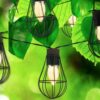 Lampki ogrodowe solarne żarówki girlanda loft 10LED Lampki ogrodowe solarne żarówki girlanda loft 10LED