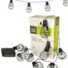 Lampki ogrodowe solarne żarówki girlanda loft 10LED Lampki ogrodowe solarne żarówki girlanda loft 10LED