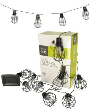 Lampki ogrodowe solarne żarówki girlanda loft 10LED