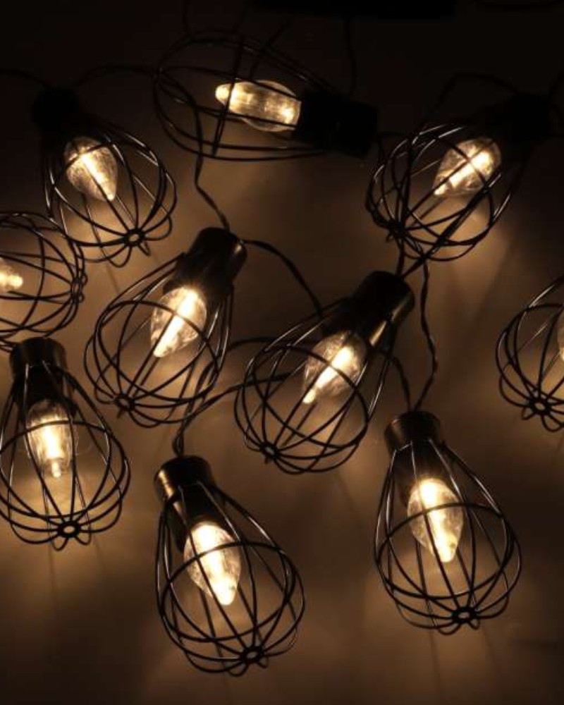 Lampki ogrodowe solarne żarówki girlanda loft 10LED Lampki ogrodowe solarne żarówki girlanda loft 10LED