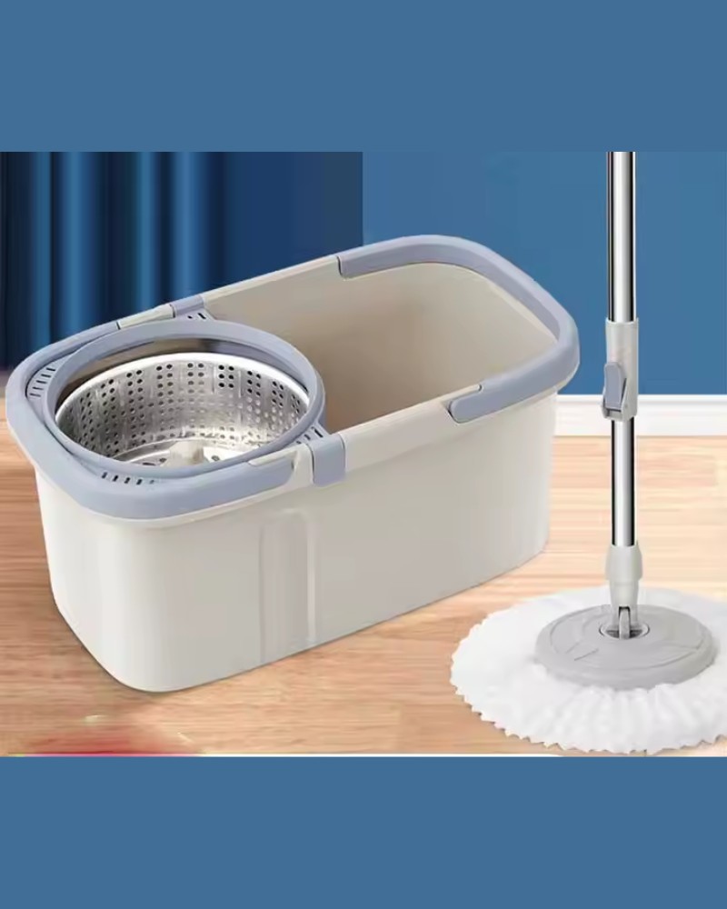 Mop obrotowy rotacyjny 360 spin turbo wiadro zestaw nakładka mikrofibra